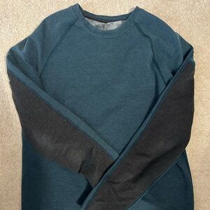Teal and Black Raglan Sweatshirt